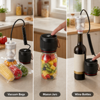 VacuFresh Electric Mason Jar Vacuum Sealer | Cordless Automatic