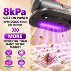 Luxvac UV-C mattress vacuum with 8kPa suction power
