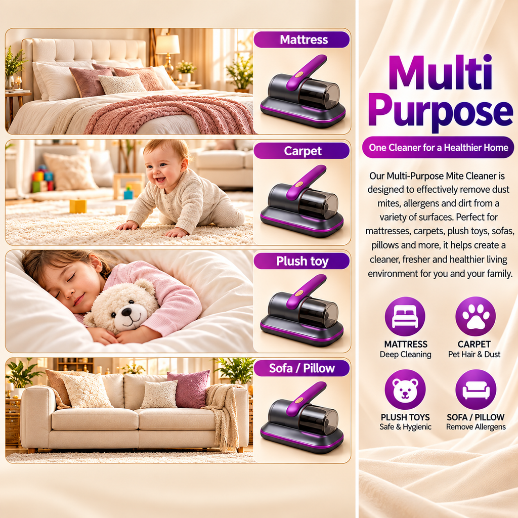 Luxvac mattress vacuum for mattresses, carpets, plush toys, sofas, and pillows